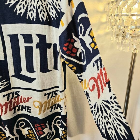 It's Miller Time Ugly Christmas Sweater Sz XL - Picture 6 of 6